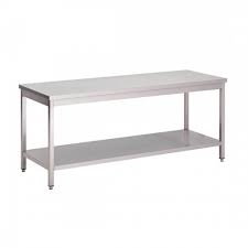 Table inox 1500x700xH850mm + 1 sous-tablette